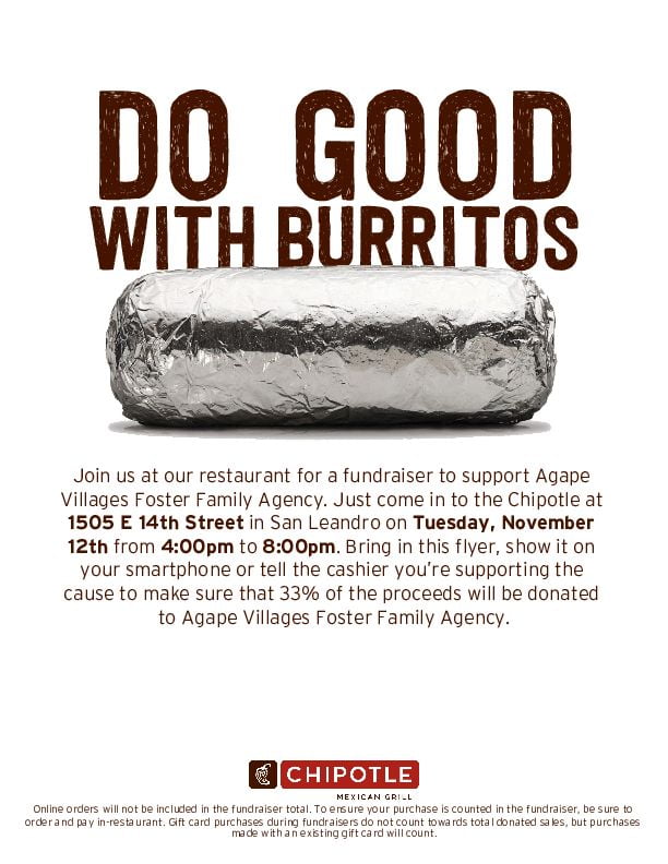 Chipotle Fundraiser