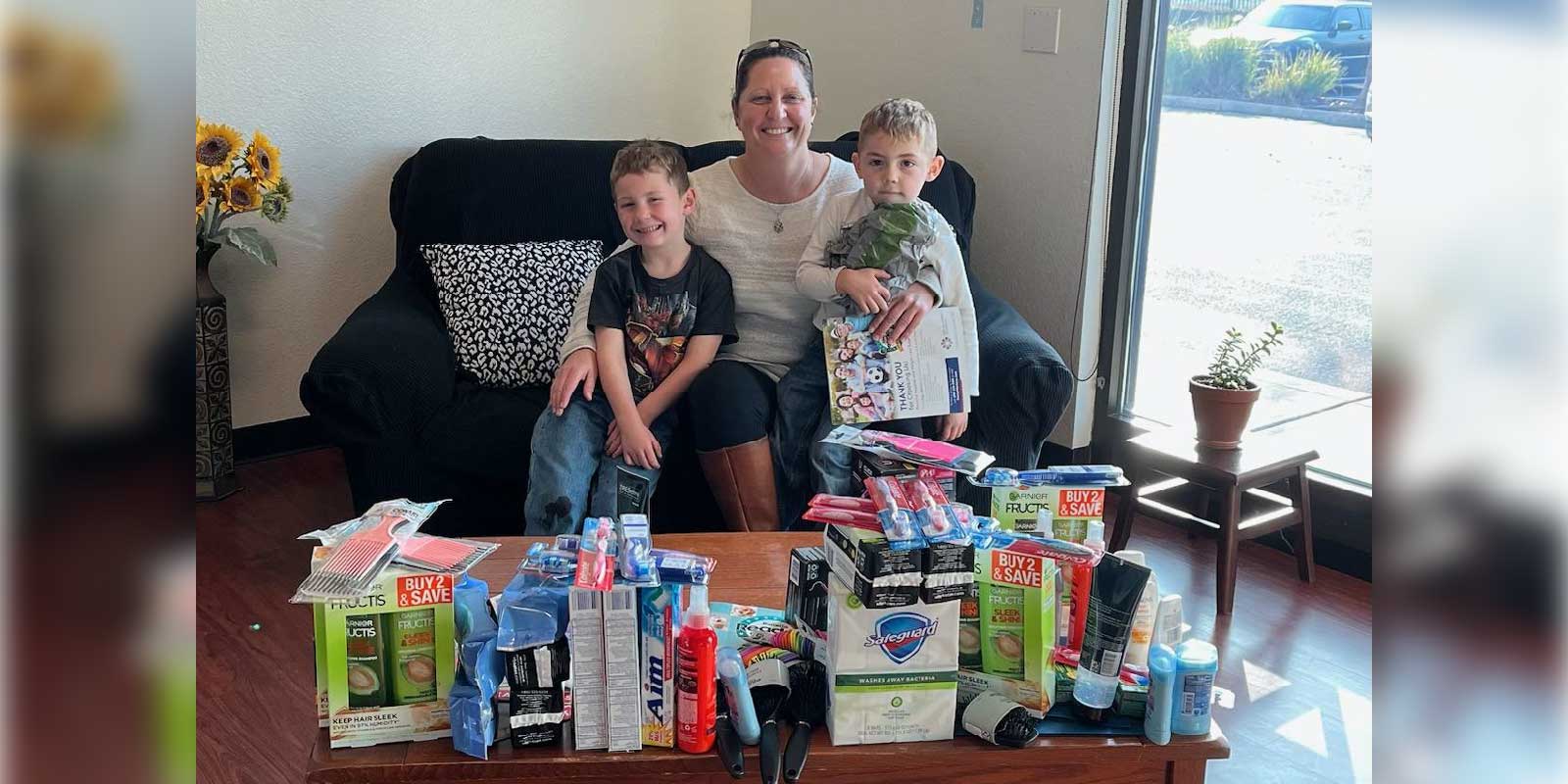 Rachel, Everett, and Parker Donation